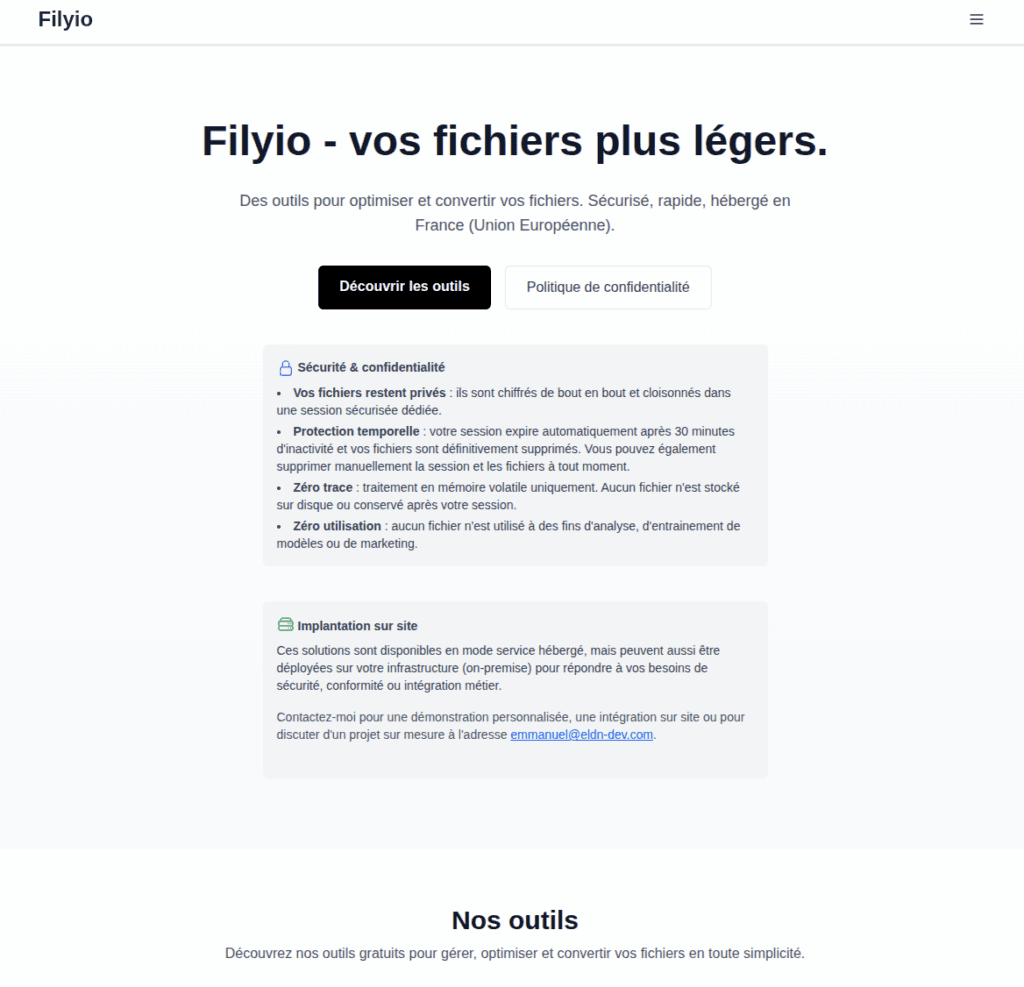 filyio.fr, un projet signé ELDN Développement